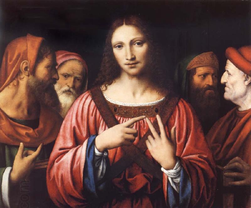 LUINI, Bernardino Christ among the Doctors China oil painting art